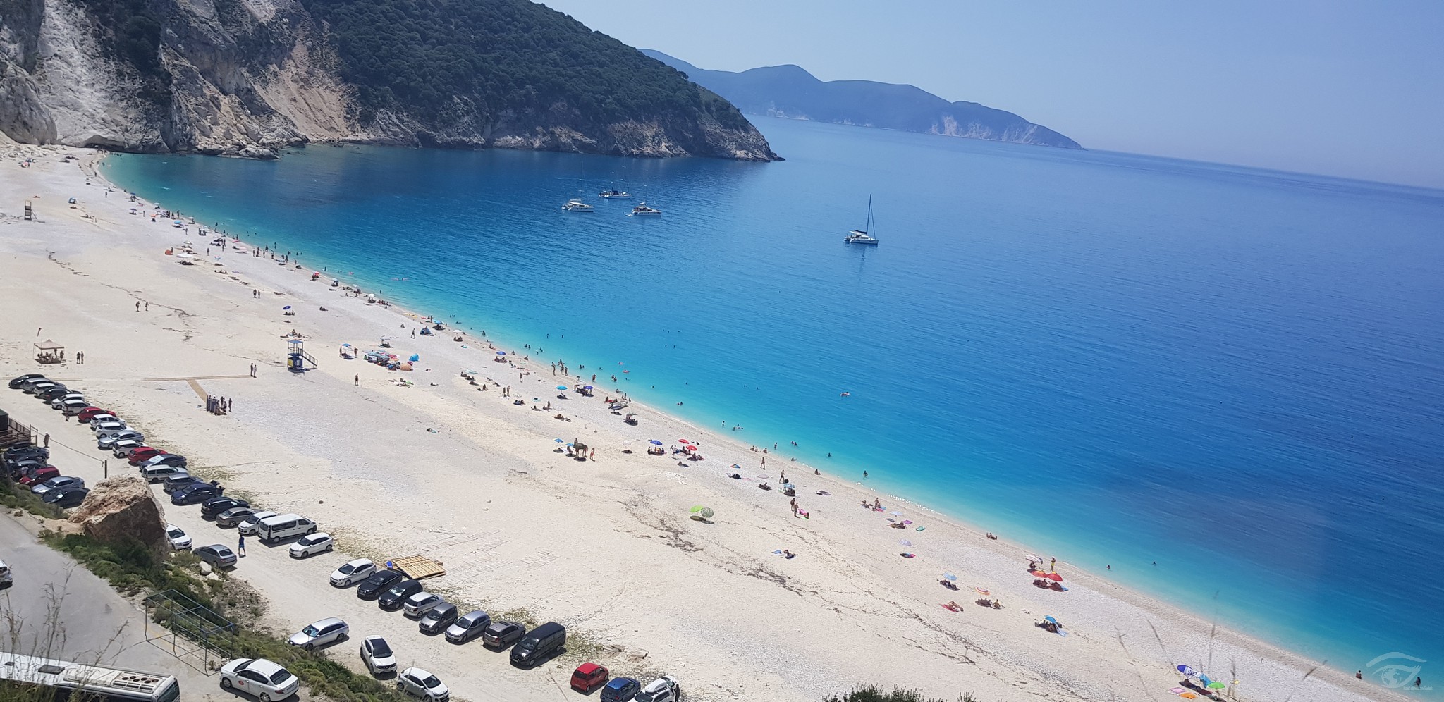 Kefalonia - plaża Myrtos, widok z góry