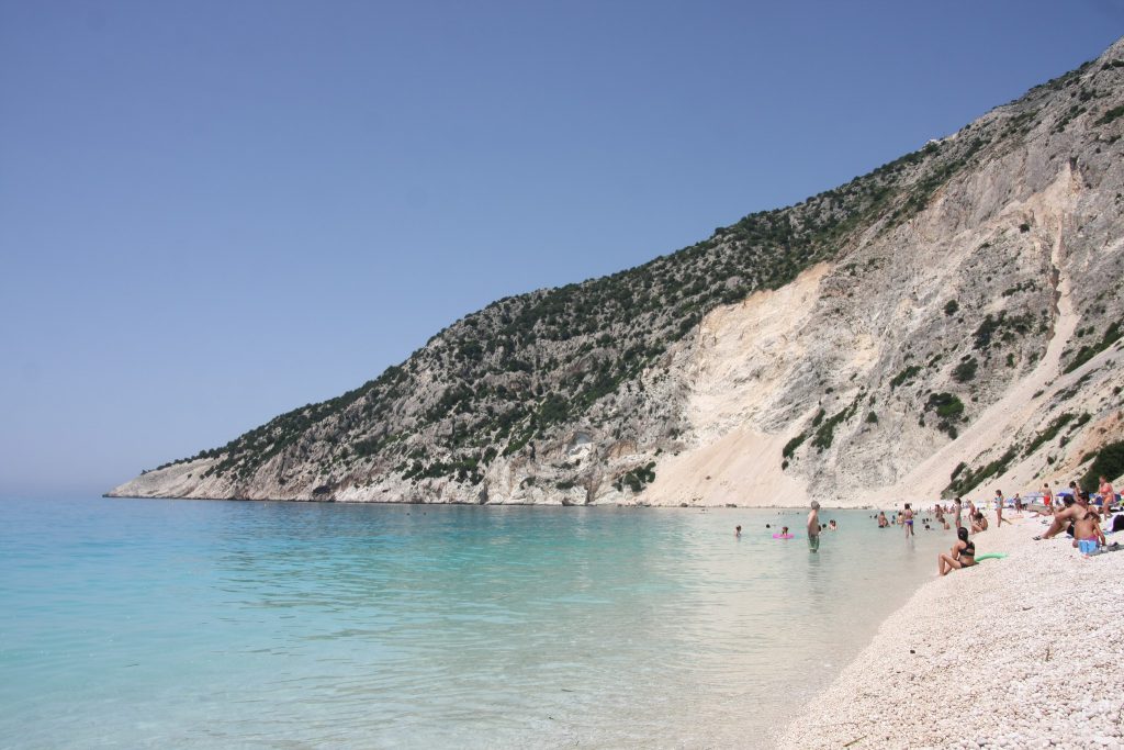 Widok na góry otaczające Myrtos