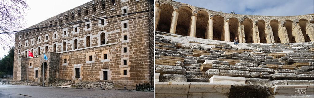 Aspendos, zdj. 1. widok od ulicy