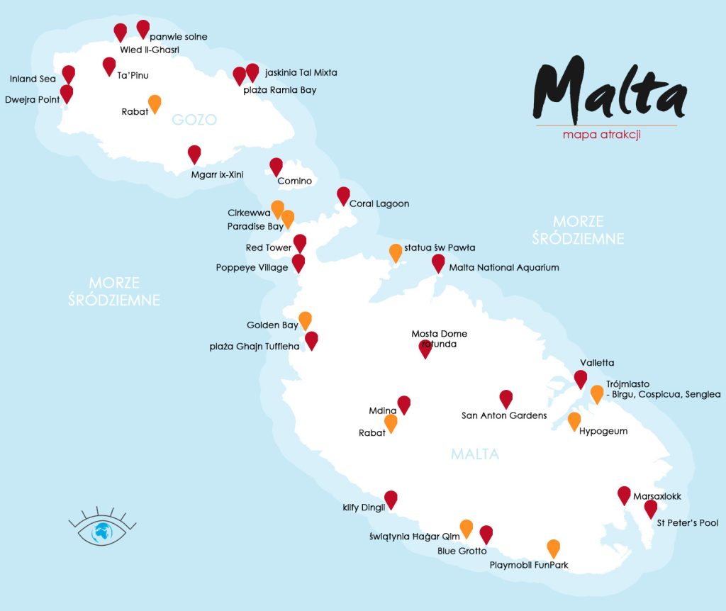 mapa Malta